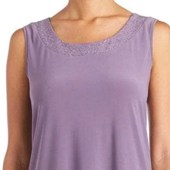 NWT R&M Richards 8993P Poly Spandex Cocktail Dresses Orchid Size 4P - Picture 2 of 5